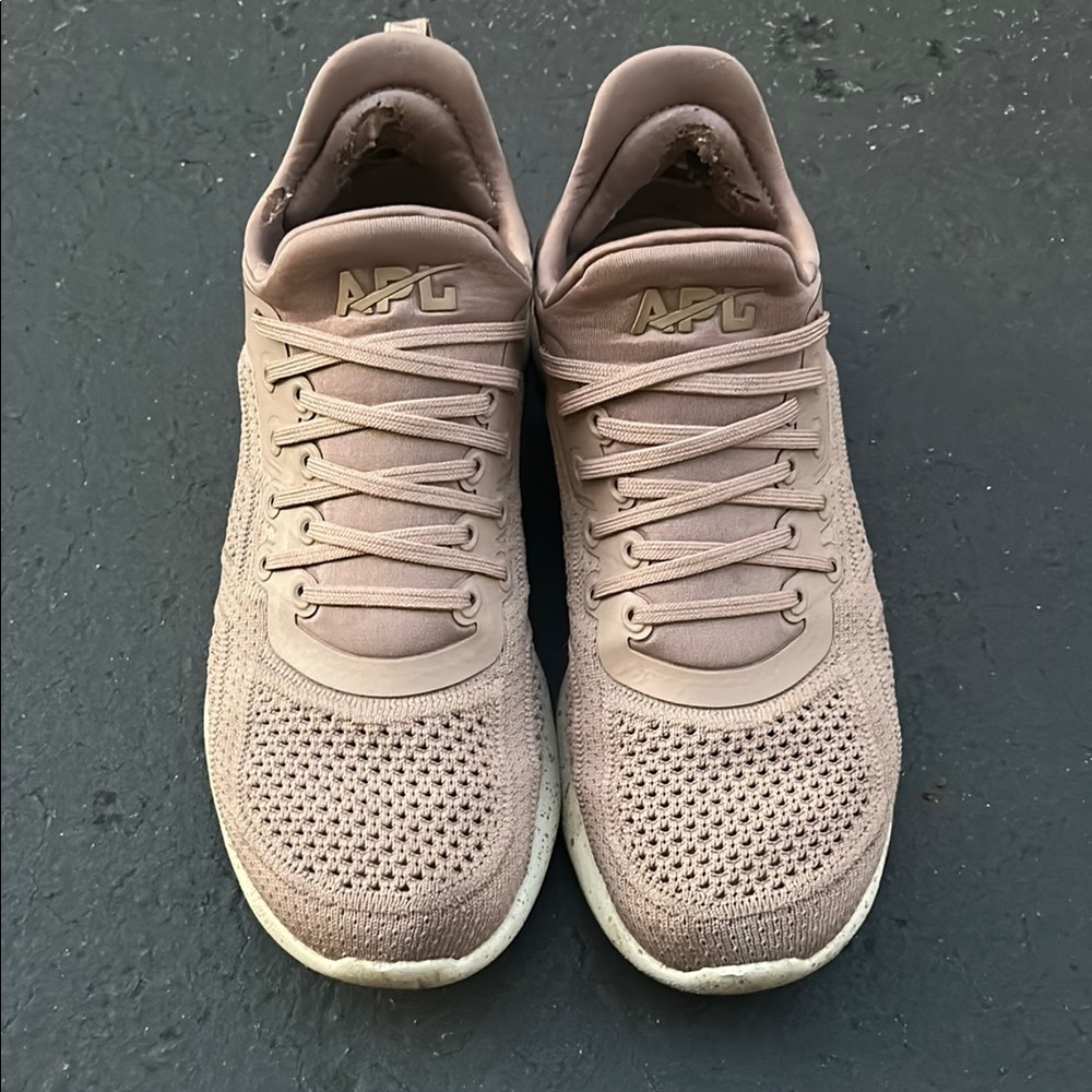 APL Beige Knit Sneakers
